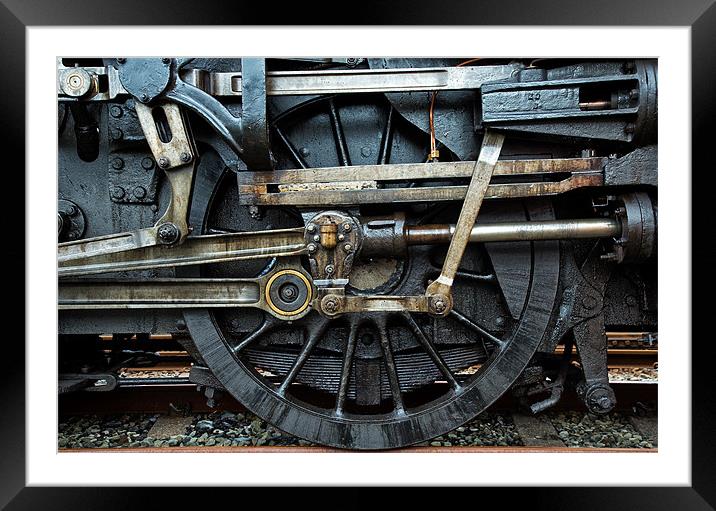 Mechanical links Framed Mounted Print by Rory Trappe