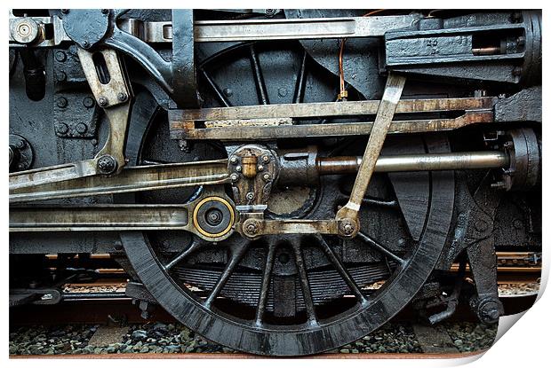 Mechanical links Print by Rory Trappe