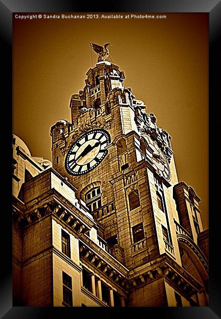 Liverpool Royal Liver Building Framed Print by Sandra Buchanan