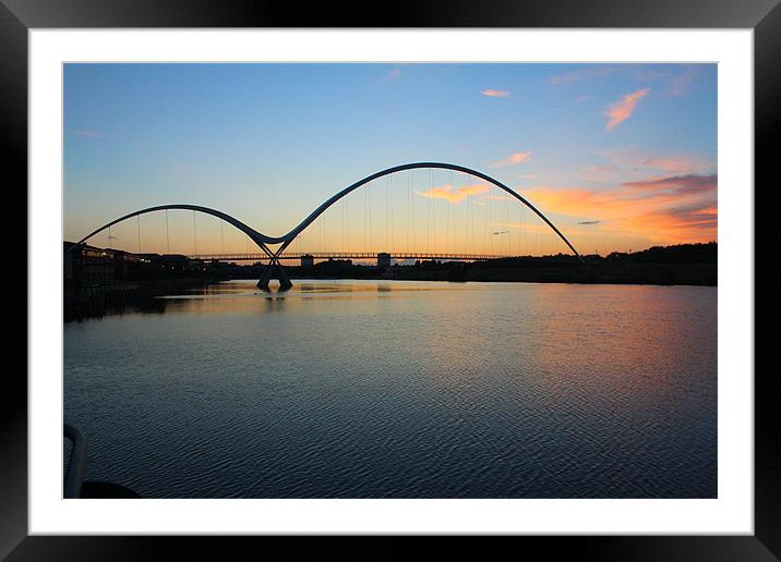 Infinity Bridge Sunset Framed Mounted Print by paul wheatley