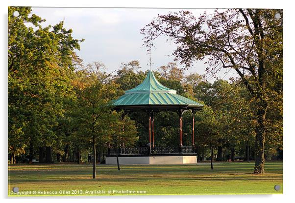 Band Stand Acrylic by Rebecca Giles