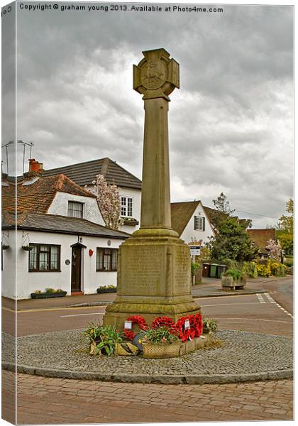 Shenley War Memorial Canvas Print by graham young