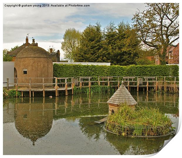 Shenley Lock-Up Print by graham young
