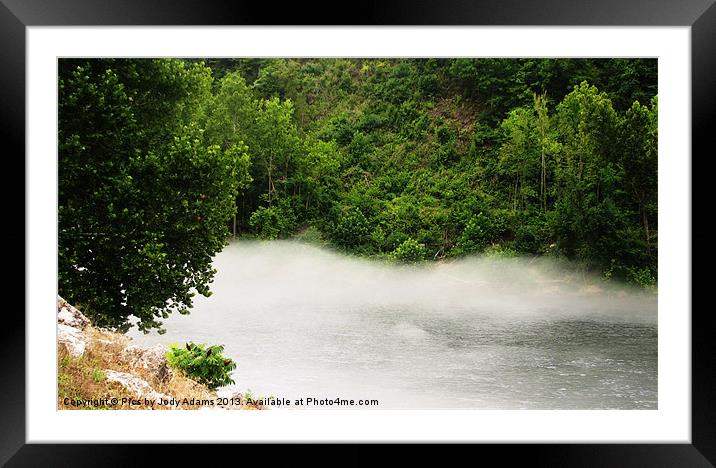 Fog on the Lake Framed Mounted Print by Pics by Jody Adams