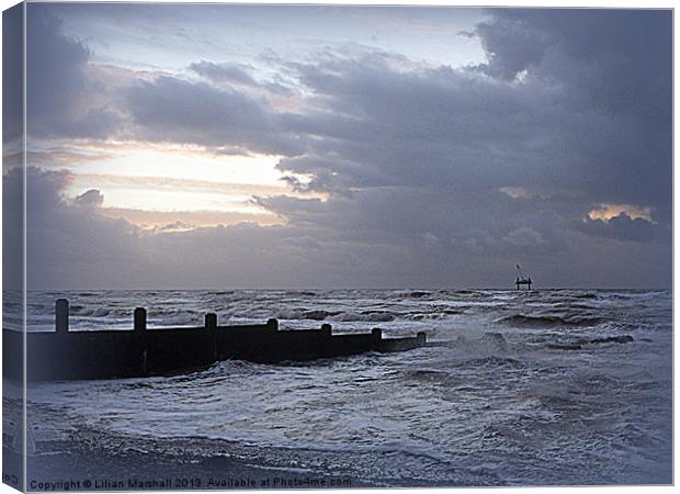 Wild Cleveleys Canvas Print by Lilian Marshall