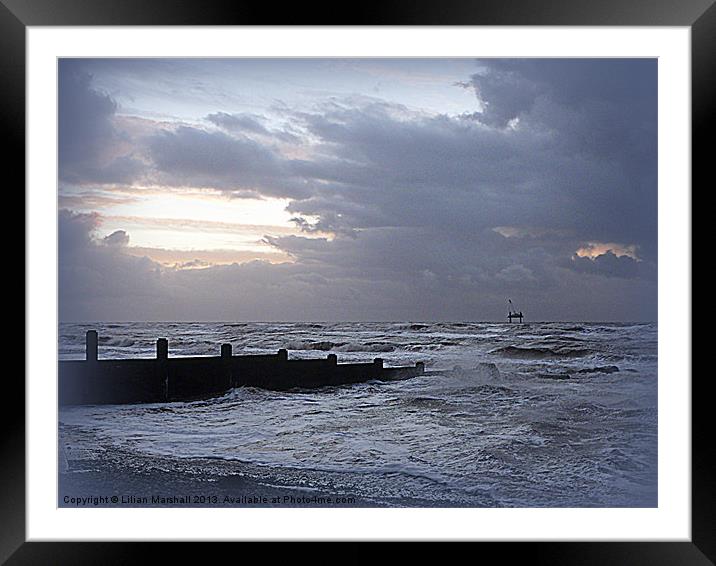 Wild Cleveleys Framed Mounted Print by Lilian Marshall