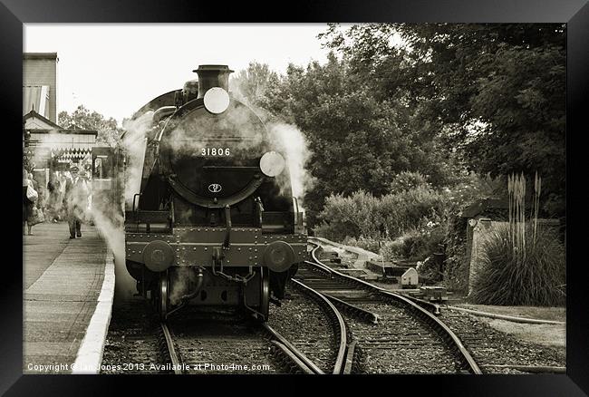 Steam locomotive Framed Print by Ian Jones