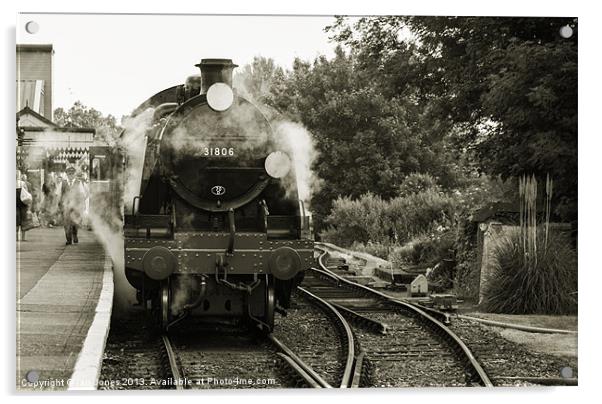Steam locomotive Acrylic by Ian Jones