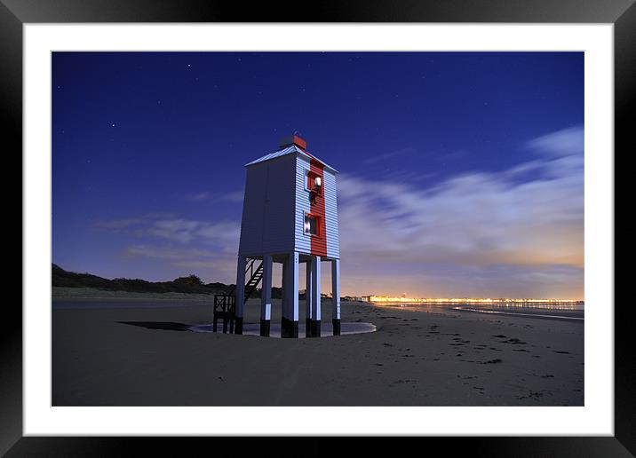 Burnham-on-Sea Lighthouse Framed Mounted Print by Simon Cadby