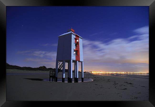 Burnham-on-Sea Lighthouse Framed Print by Simon Cadby