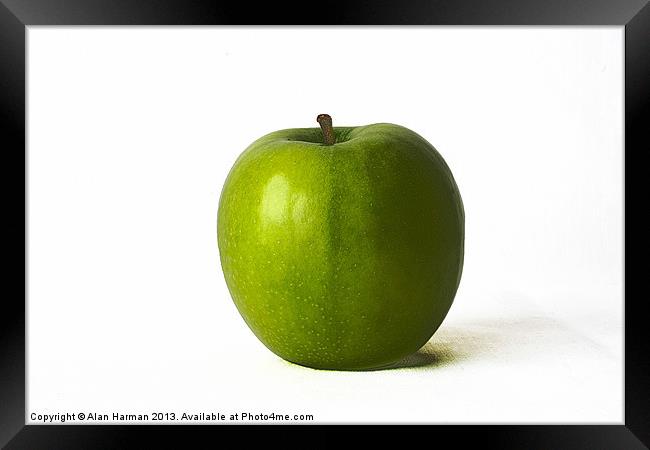 Green Apple Framed Print by Alan Harman