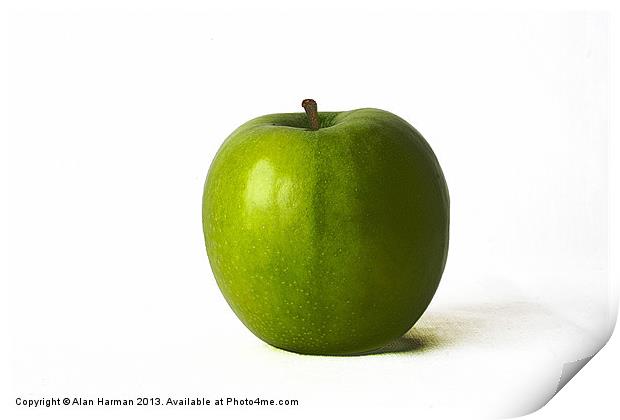Green Apple Print by Alan Harman
