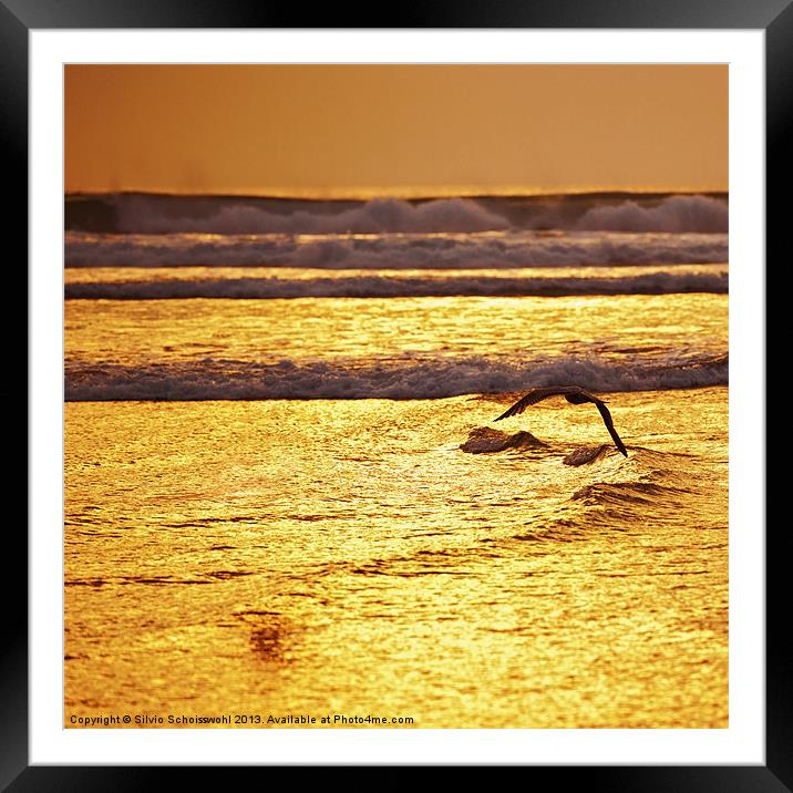 golden sea Framed Mounted Print by Silvio Schoisswohl