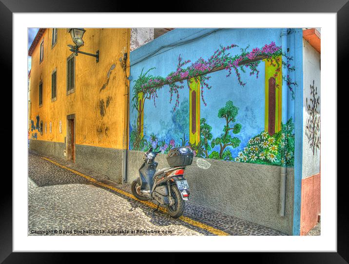 Old Town Funchal Framed Mounted Print by David Birchall