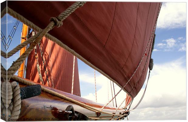 Red Sails Canvas Print by Peter F Hunt