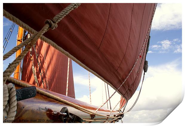 Red Sails Print by Peter F Hunt