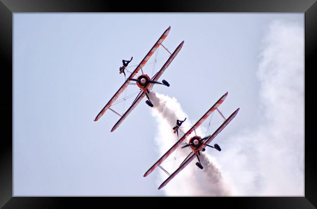 The Breitling Wingwalkers. Framed Print by Becky Dix
