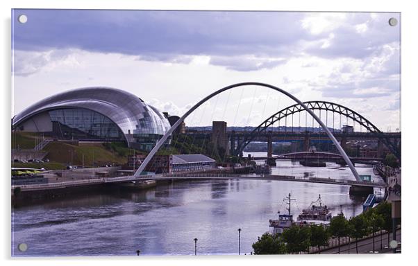 Newcastle river Tyne Acrylic by David French