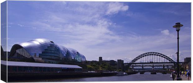 Newcastle river Tyne Canvas Print by David French