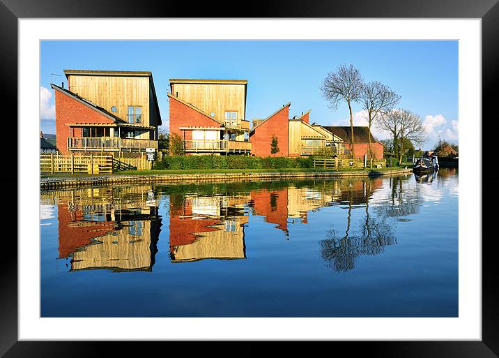 Lancaster Canal Reflections Framed Mounted Print by Gary Kenyon