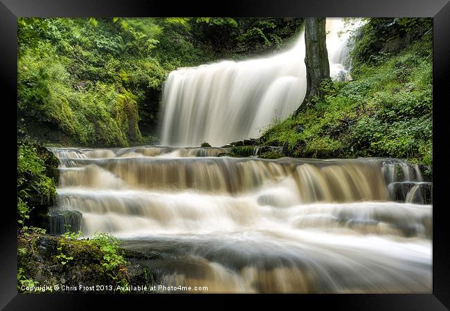 Raging Scaleber Force Falls Framed Print by Chris Frost