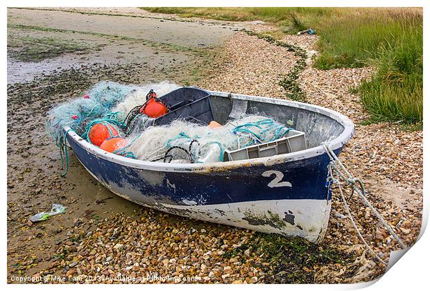 Old fishing boat Print by Thanet Photos