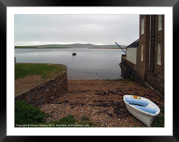 At Stromness Framed Mounted Print by Steven Watson