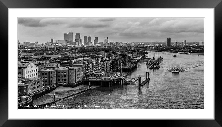 Winding Through London Framed Mounted Print by Neal P