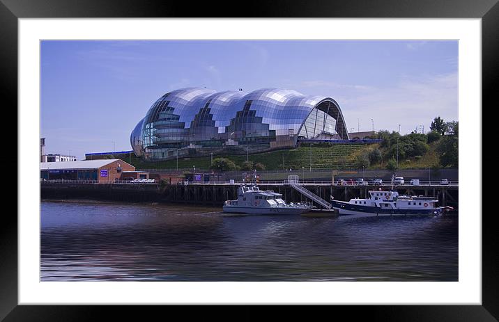 Newcastle Sage Centre Framed Mounted Print by David French