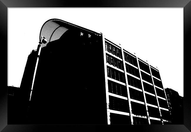 Dark Side In The City Framed Print by Ryan Giles