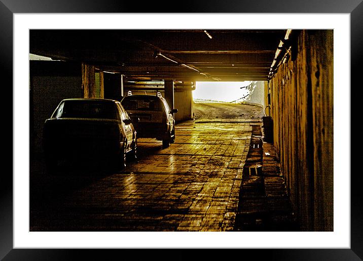 Tunnel of Light Framed Mounted Print by Arfabita  