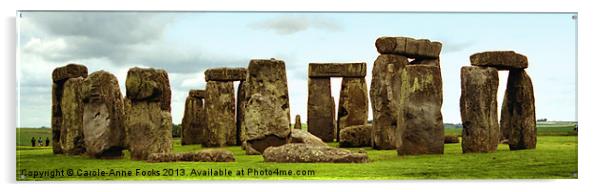 Stonehenge Panorama Acrylic by Carole-Anne Fooks
