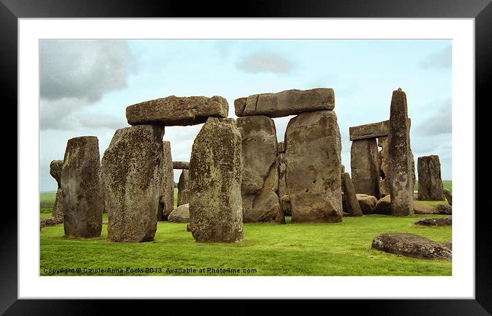 Stonehenge Framed Mounted Print by Carole-Anne Fooks