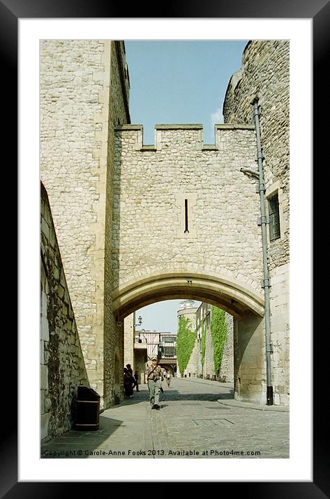 The Tower of London Framed Mounted Print by Carole-Anne Fooks