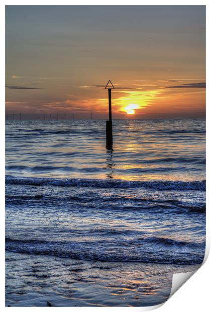 Ocean Sunset Print by Ian Mitchell