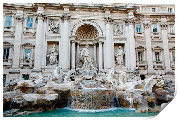 The Trevi Fountain   Print by Ferenc Verebélyi