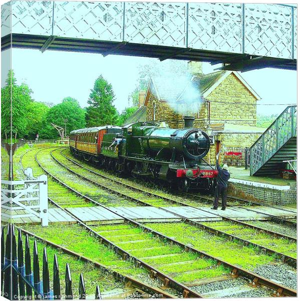 Highley Station Canvas Print by james richmond