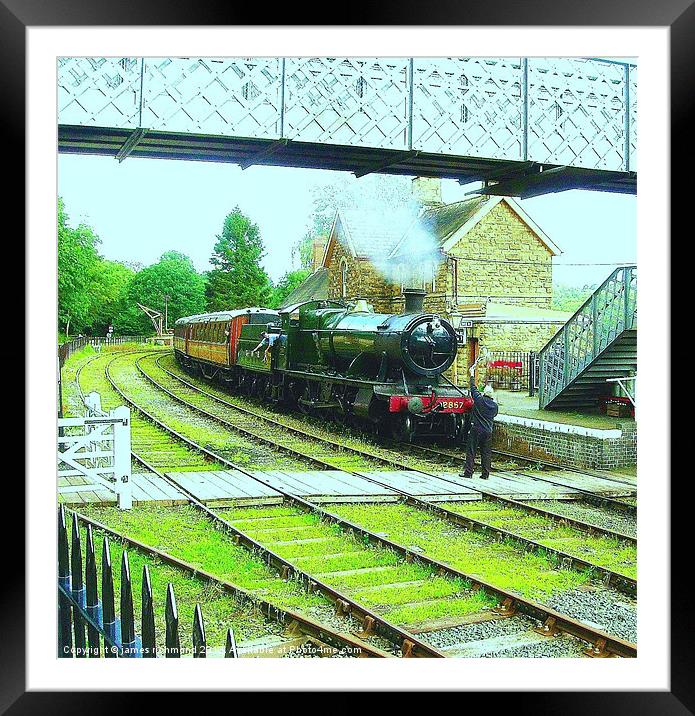 Highley Station Framed Mounted Print by james richmond
