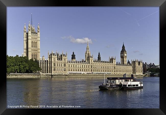 Houses of Parliament London Framed Print by Philip Pound