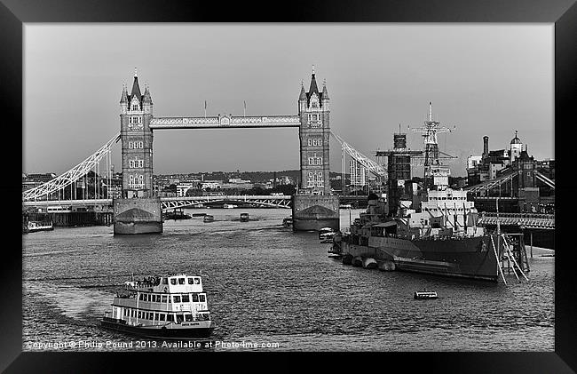 Tower Bridge London Framed Print by Philip Pound