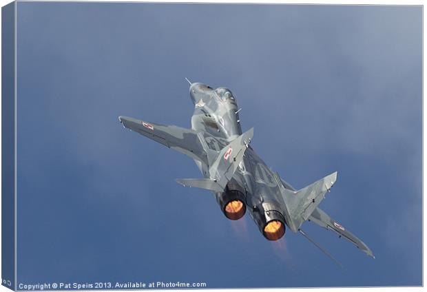 Mig29 - Fulcrum Canvas Print by Pat Speirs