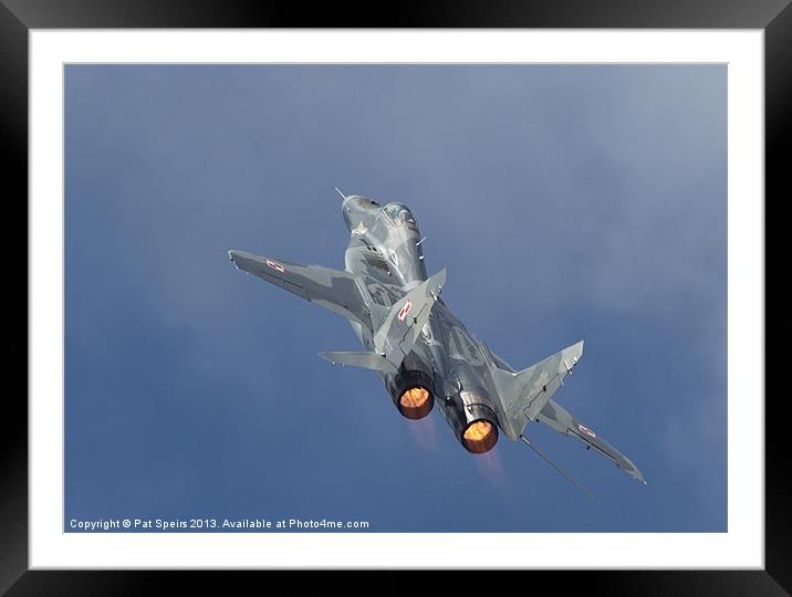 Mig29 - Fulcrum Framed Mounted Print by Pat Speirs