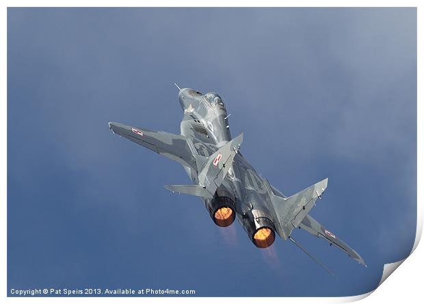 Mig29 - Fulcrum Print by Pat Speirs