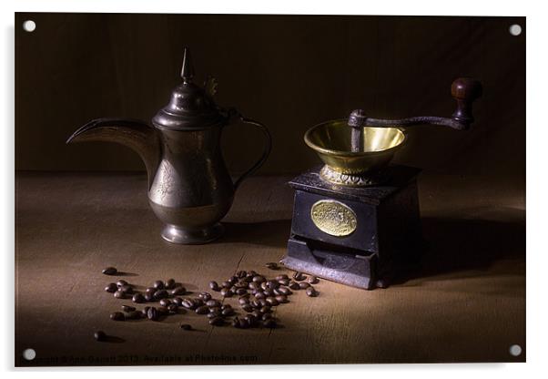 Coffee Arabica Acrylic by Ann Garrett