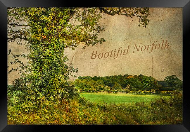 Bootiful Norfolk Framed Print by Julie Coe