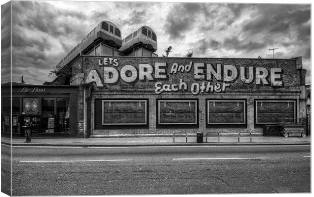 Adore and Endure each other! Canvas Print by Jason Green