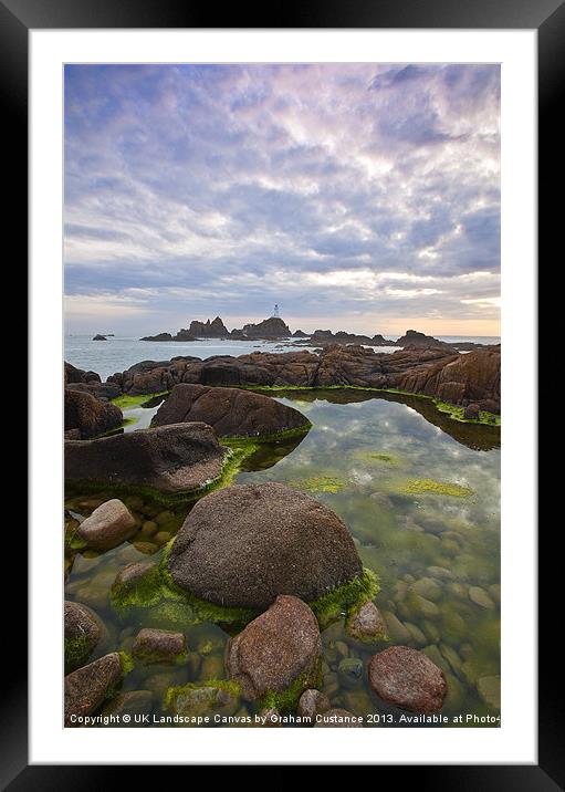 Corbiere Lighthouse, Channel Islands Framed Mounted Print by Graham Custance
