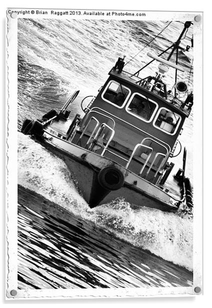Tug Boat Acrylic by Brian  Raggatt