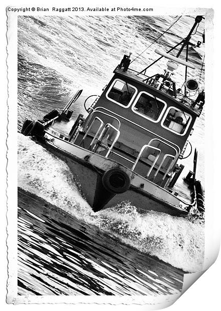 Tug Boat Print by Brian  Raggatt
