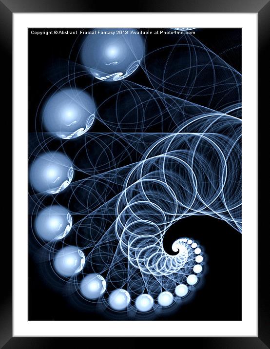 Abstract 132 Framed Mounted Print by Abstract  Fractal Fantasy